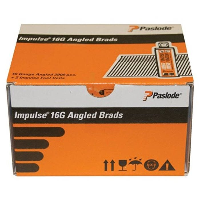 Bild von Paslode Impulse Packs 300272 2000 Stiftnägel 1,6 x 45 mm galvanisiert + Gas