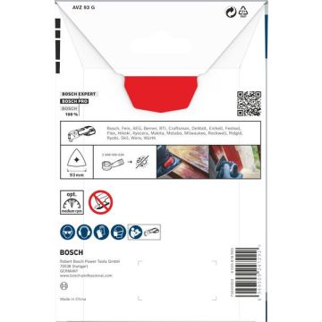 Bosch PRO AVZ 93 G Zubehör für Multifunktionswerkzeuge, 93 mm