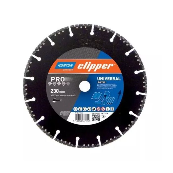 Foto von Norton Clipper Diamantscheibe Pro Universal Ductile - 125 Ø mm