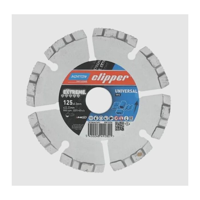 Bild von Norton Clipper Diamantscheibe Extreme Universal TP-Z - 125 Ø mm