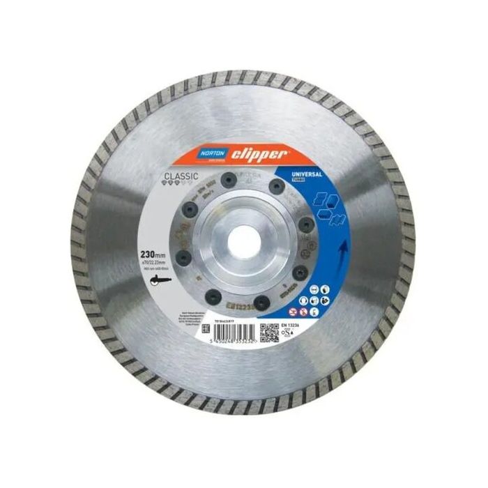 Foto von Norton Clipper Diamantscheibe Classic Universal Turbo - 180 Ø mm