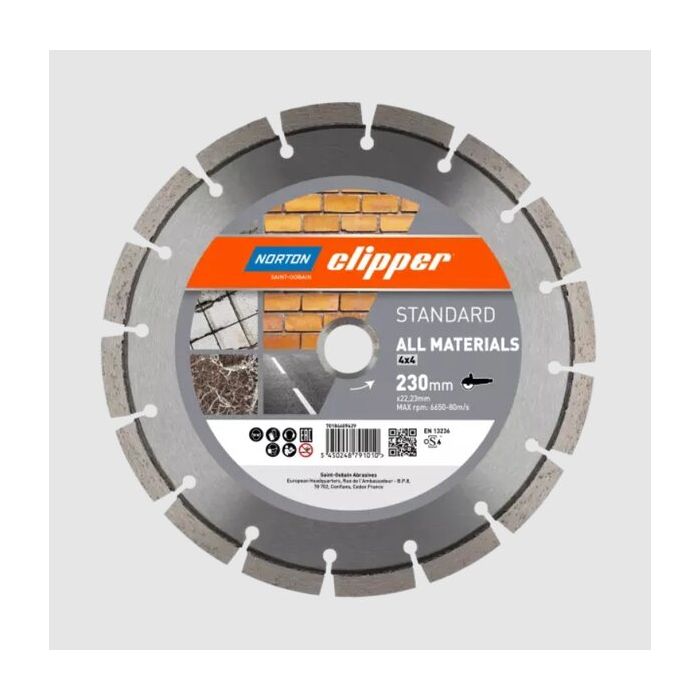 Foto von Norton Clipper Diamantscheibe Standard 4x4 Ø300 Foto von Norton Clipper Diamantscheibe Standard 4x4 Ø300