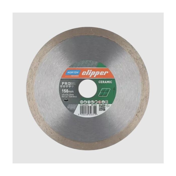 Foto von Norton Clipper Diamantscheibe Pro Ceramic- 125 Ø mm Foto von Norton Clipper Diamantscheibe Pro Ceramic- 125 Ø mm