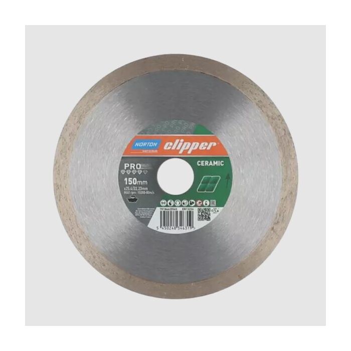 Bild von Norton Clipper Diamantscheibe Pro Ceramic- 200 Ø mm Bild von Norton Clipper Diamantscheibe Pro Ceramic- 200 Ø mm