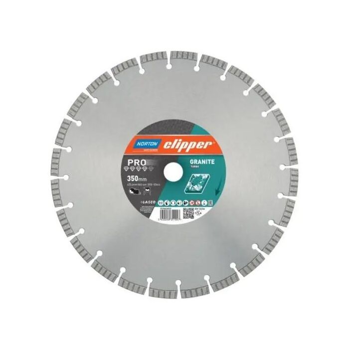 Foto von Norton Clipper Diamantscheibe Pro Granite Turbo- 230 Ø mm Foto von Norton Clipper Diamantscheibe Pro Granite Turbo- 230 Ø mm
