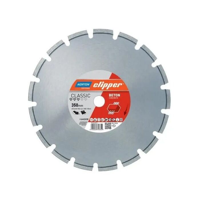 Foto von Norton Clipper Diamantscheibe Classic Beton - 350 Ø mm