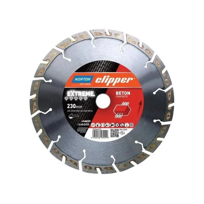 Bild von Norton Clipper Diamantscheibe Extreme Beton -125 Ø mm