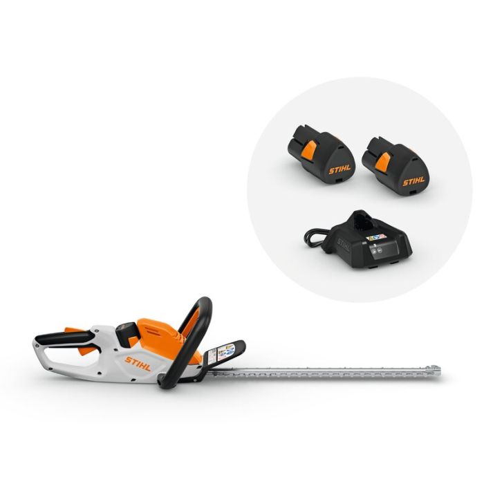 Bild von Stihl Akku-Heckenschere HSA 40 Set mit Akku 2 x AS 2 und Ladegerät AL 1 Bild von Stihl Akku-Heckenschere HSA 40 Set mit Akku 2 x AS 2 und Ladegerät AL 1