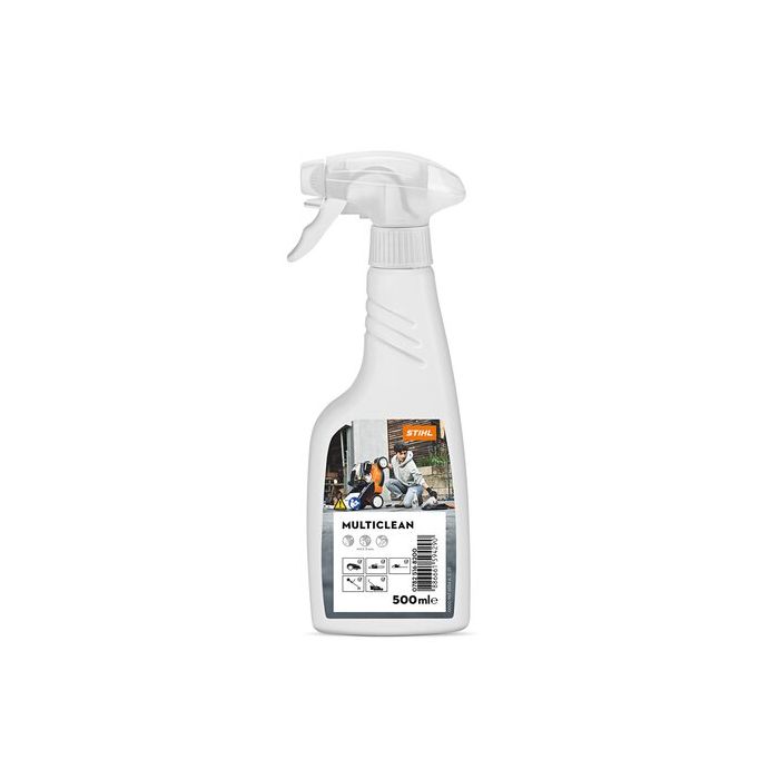 Foto von Stihl Multiclean 500 ml, Sprühflasche, Universell einsetzbares Reinigungsmittel für Kunststoff-,