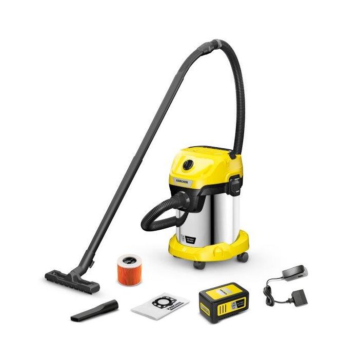 Foto von Kärcher Nass-/Trockensauger WD 3-18 S Battery Set V-17/20 (YSY) *EU Foto von Kärcher Nass-/Trockensauger WD 3-18 S Battery Set V-17/20 (YSY) *EU