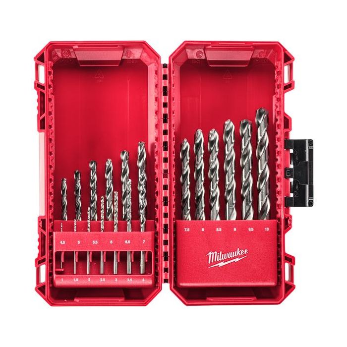 Bild von Milwuakee Metallbohrerkassette HSS-G 19 teilig, 1-10 mm,