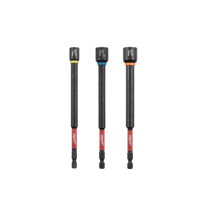 Foto von Milwaukee Shockwave Steckschlüssel 1/4" Set lang 3-teilig