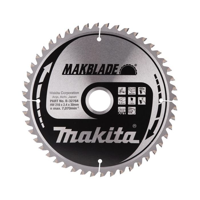 Foto von Makita Sägeblatt 216 x 1,6 x 30, Z = 48