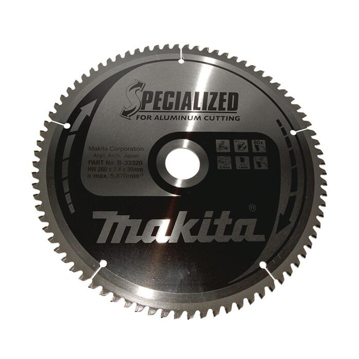 Foto von Makita SPECIALIZED Sägeblatt 260x30x80Z