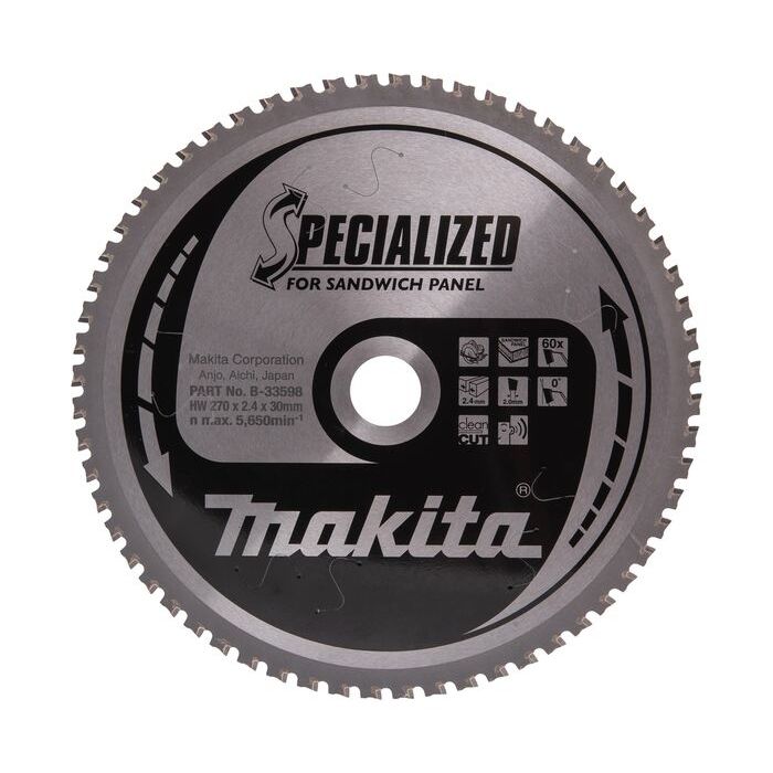 Foto von Makita Sägeblatt Specialized 270 x 30 mm, 60Z