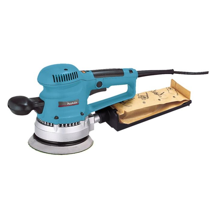 Bild von Makita Exzenterschleifer BO6030JX, 310 Watt, 150 mm Schleifteller, variable Geschwindigkeit