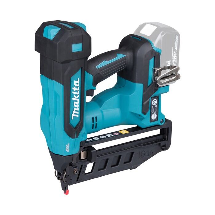 Foto von Makita 18V Akku-Stauchkopfnagler DBN601Z, für Nägel Ø 1,6 mm der Länge 19 - 64 mm, Winkel 0°, Nase
