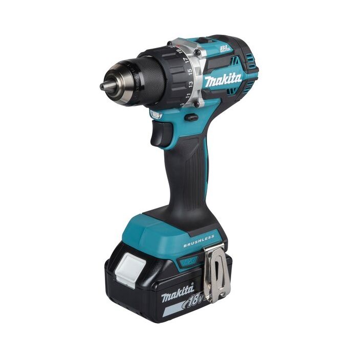 Foto von Makita Akku-Bohrschrauber DDF484JX1 18 Volt, kompl mit 2 x 5,0 Ah / 1x 3,0 Ah Akkus