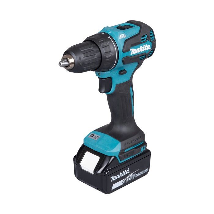 Bild von Makita Akku-Bohrschrauber DDF490RFJ, 18 V / 2 x 3,0 Ah Akkus, Ladegerät im Koffer