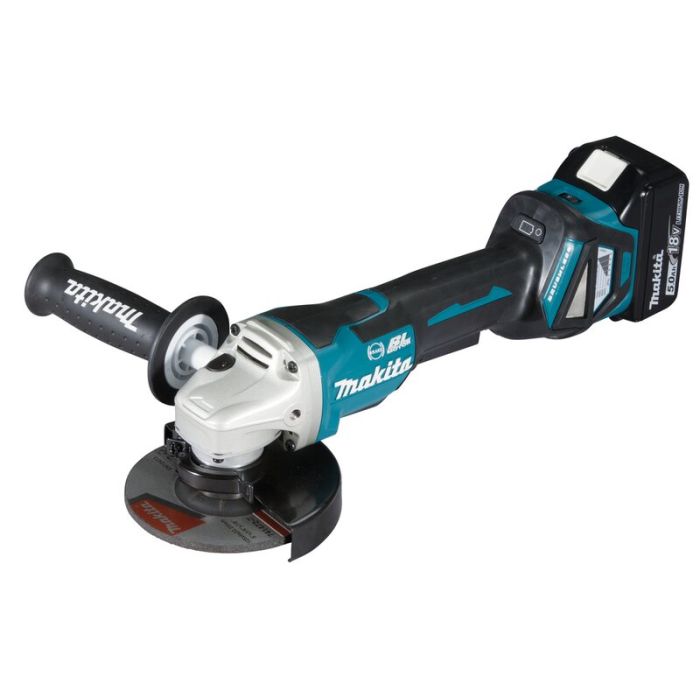 Bild von Makita Akku-Winkelschleifer DGA517RTJ 18 Volt,2 x 5 Ah Akku, Schnellladegerät