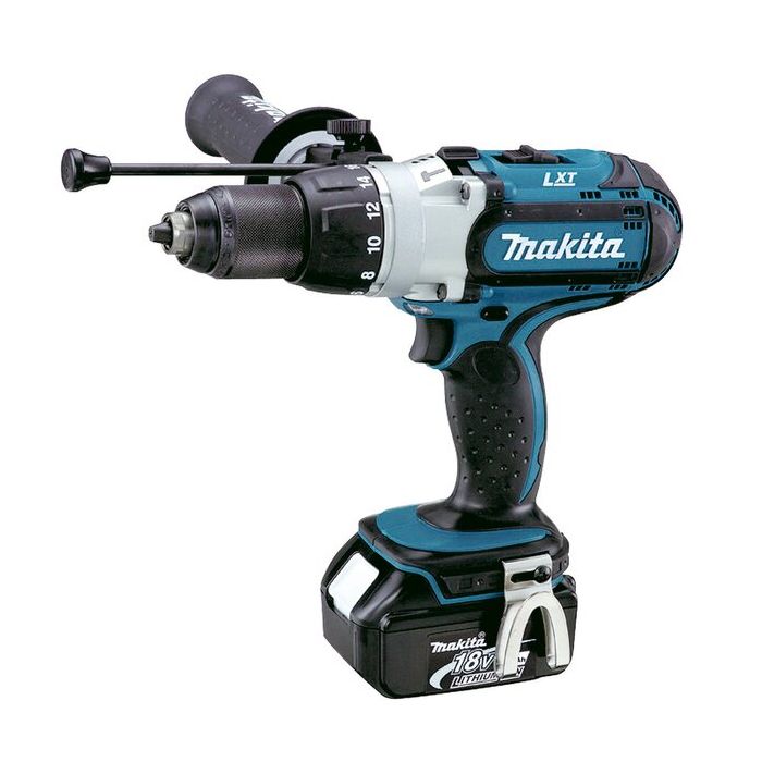 Bild von Makita Akku-Schlagbohrschrauber DHP451RTJ für 18 Volt, mit 2x Akkus 5,0 Ah und 1x Ladegerät