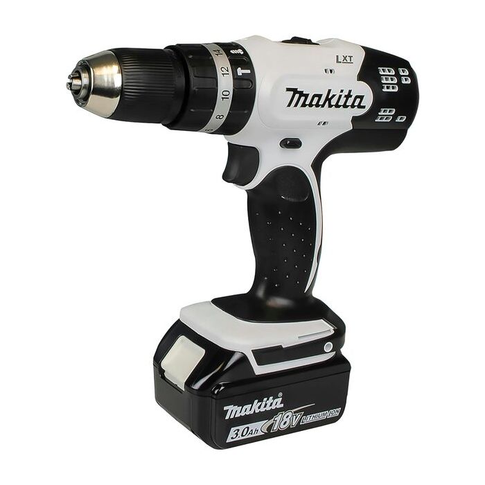 Bild von Makita Akku-Schlagbohrschrauber DHP453RFEW 18 Volt, mit 2x Akku 3,0Ah, Schnellladegerät