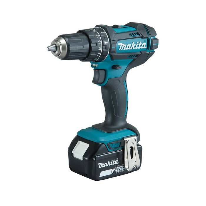 Bild von Makita Akku-Schlagbohrschrauber DHP482JX13 18 Volt, mit 2 Akkus 3,0 Ah, Ladegerät, MAKPAC