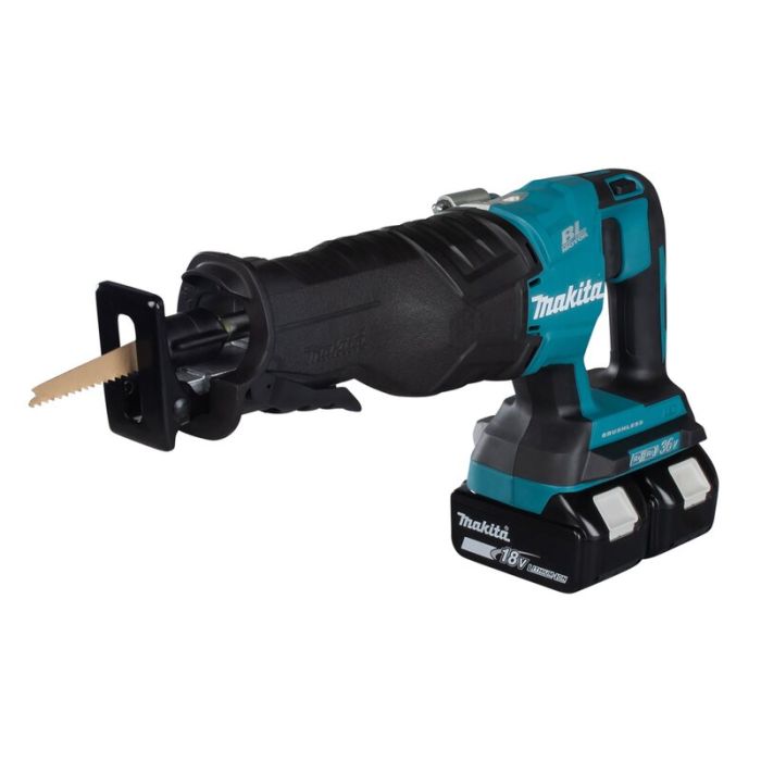 Bild von Makita Akku-Säbelsäge DJR360ZK für 2x18 Volt Akkus, ohne Akku, ohne Ladegerät Bild von Makita Akku-Säbelsäge DJR360ZK für 2x18 Volt Akkus, ohne Akku, ohne Ladegerät
