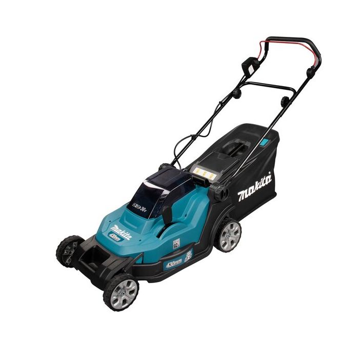 Foto von Makita Akku Rasenmäher DLM 432 Z 43 cm Schnittbreite, 3.600 U/min, 60 l Fangkorb