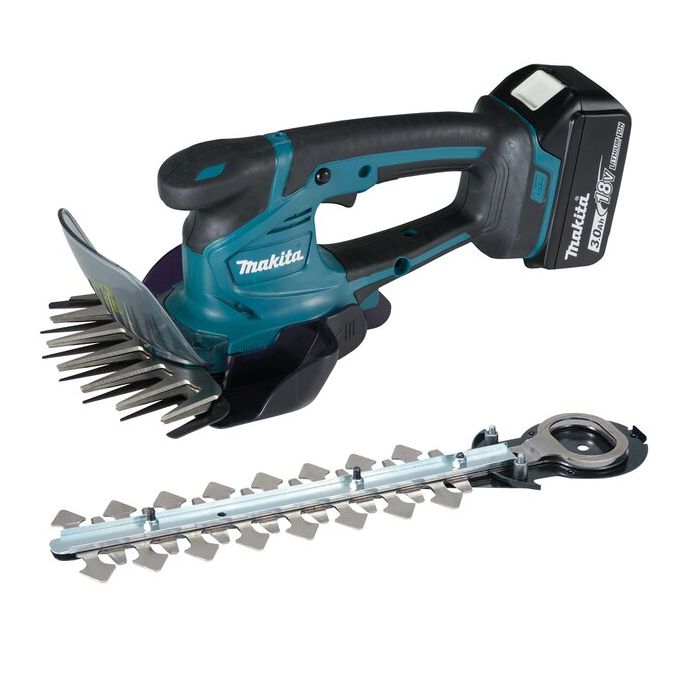 Bild von Makita Akku-Gras-/Strauchschere DUM604RFX1 Inklusive 3 Ah Akku und Ladegerät.