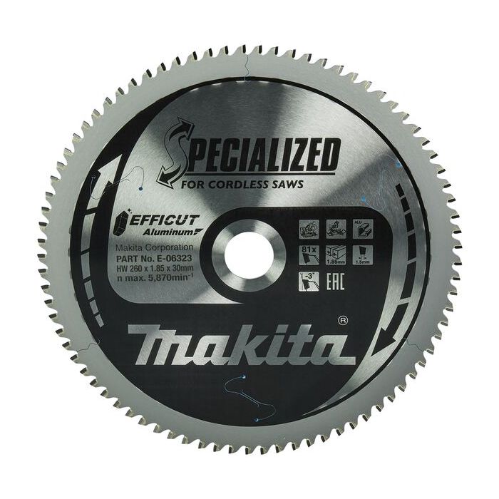 Foto von Makita EFFICUT Kreissägeblatt 260x30x81Z