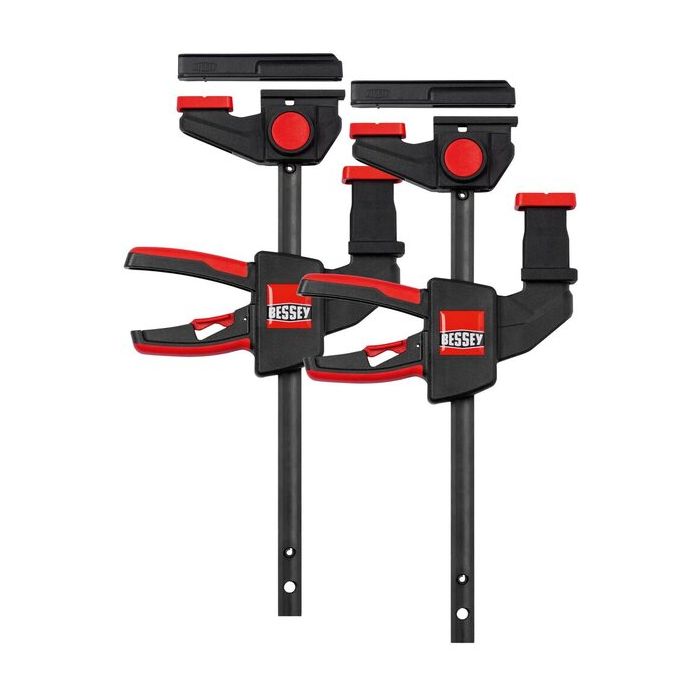 Bild von Bessey Einhand-Tischzwinge EZR15SET, 2er Set Spannweite 150 mm, Ausladung 60 mm Bild von Bessey Einhand-Tischzwinge EZR15SET, 2er Set Spannweite 150 mm, Ausladung 60 mm