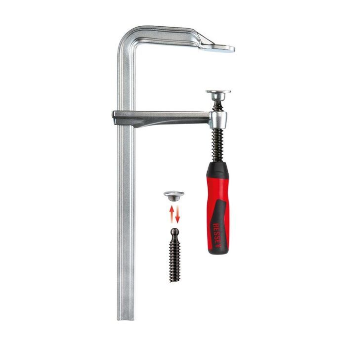 Foto von Bessey Schraubzwinge GZ 12 Ganzstahl 120 x 60 mm,