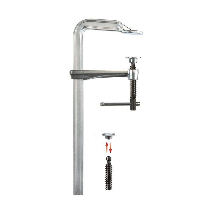 Foto von Bessey Ganzstahl-Schraubzwinge GZ-K 300/140 Foto von Bessey Ganzstahl-Schraubzwinge GZ-K 300/140