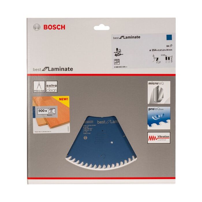 Foto von Bosch Kreissägeblatt Best for Laminate, 254 x 30, Z84