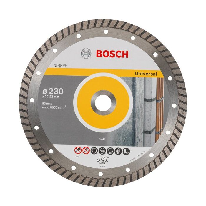 Foto von Bosch Diamanttrennscheibe Standard for Universal Turbo, 230x22,23x2,5x10 mm, 1er-Pack Foto von Bosch Diamanttrennscheibe Standard for Universal Turbo, 230x22,23x2,5x10 mm, 1er-Pack