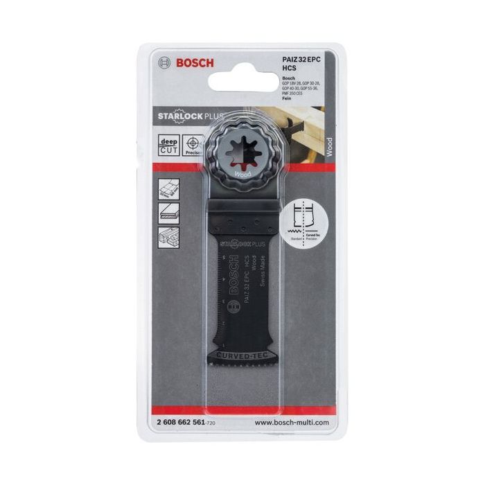Foto von Bosch HCS Tauchsägeblatt PAIZ 32 EPC Wood, 60 x 32 mm, 1er-Pack Foto von Bosch HCS Tauchsägeblatt PAIZ 32 EPC Wood, 60 x 32 mm, 1er-Pack