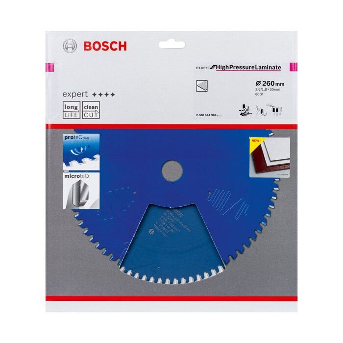 Bild von Bosch Expert for High Pressure Laminate Kreissägeblatt 260x30-80
