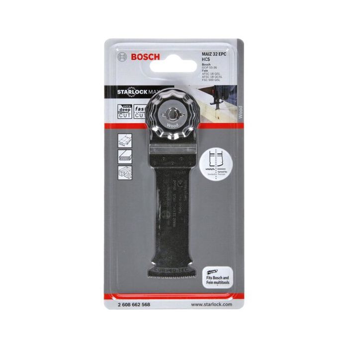 Foto von Bosch HCS Tauchsägeblatt MAIZ 32 EPC Wood, 80 x 32 mm, 1er-Pack Foto von Bosch HCS Tauchsägeblatt MAIZ 32 EPC Wood, 80 x 32 mm, 1er-Pack