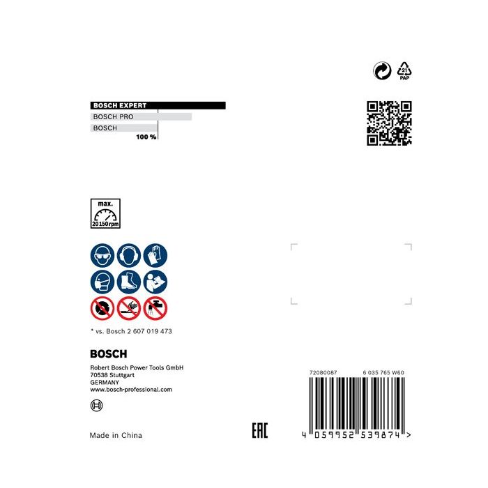 Bild von Bosch EXPERT Hard Ceramic Diamanttrennscheibe, 76x22,23 mm Bild von Bosch EXPERT Hard Ceramic Diamanttrennscheibe, 76x22,23 mm