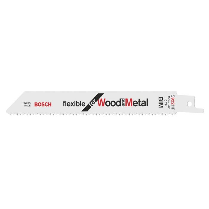 Bild von Bosch Säbelsägeblatt S 922 HF, Flexible for Wood and Metal, 5er-Pack Bild von Bosch Säbelsägeblatt S 922 HF, Flexible for Wood and Metal, 5er-Pack