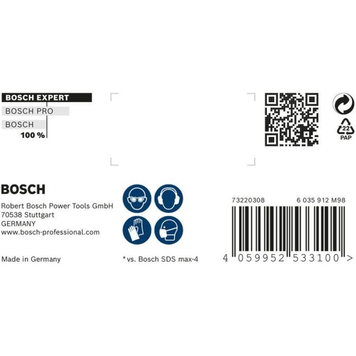 Bild von Bosch EXPERT SDS max-8X Hammerbohrer, 22x800x920 mm Bild von Bosch EXPERT SDS max-8X Hammerbohrer, 22x800x920 mm