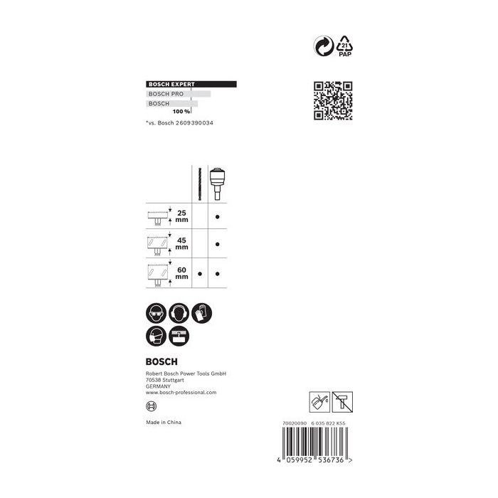 Bild von Bosch EXPERT Power Change Plus Aufsteckhalter, 11 mm, HSS-G Bohrer, 7,15x105mm, 2-tlg. Bild von Bosch EXPERT Power Change Plus Aufsteckhalter, 11 mm, HSS-G Bohrer, 7,15x105mm, 2-tlg.