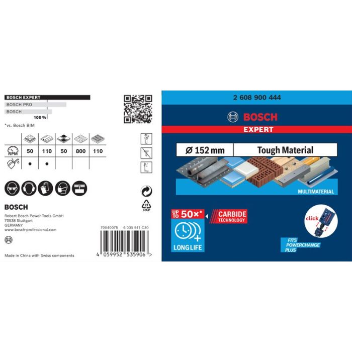 Bild von Bosch EXPERT Multi Material Lochsäge, 152x60 mm