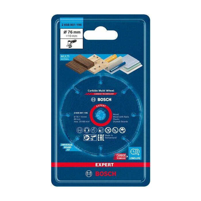 Bild von Bosch EXPERT Multi Material Carbide-Trennscheibe, 76 x 10 mm