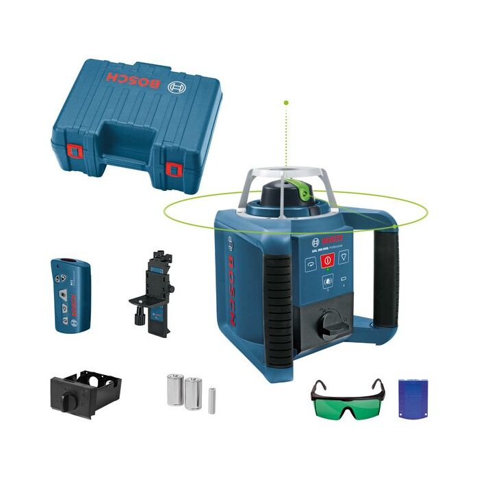 Foto von Bosch Rotationslaser GRL 300 HVG, 2 x Batterie LR20 1,5V im Handwerkerkoffer