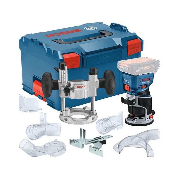 Foto von Bosch Akku-Kantenfräse GKF 18V-8, Taucheinheit TE 600 in L-BOXX 238