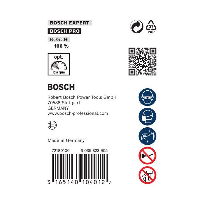 Bild von Bosch PRO Wood HSS Installationsbohrer, 16 x 100 x 600 mm, SDS plus Bild von Bosch PRO Wood HSS Installationsbohrer, 16 x 100 x 600 mm, SDS plus