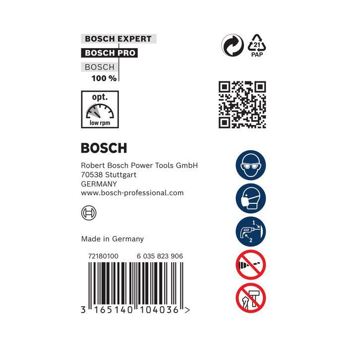 Foto von Bosch PRO Wood HSS Installationsbohrer, 18 x 100 x 600 mm, SDS plus Foto von Bosch PRO Wood HSS Installationsbohrer, 18 x 100 x 600 mm, SDS plus