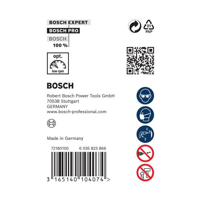 Bild von Bosch PRO Wood HSS Installationsbohrer, 22 x 100 x 600 mm, SDS plus